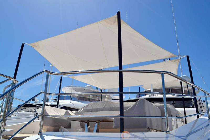 sun awning yacht